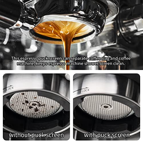 choxila Espresso Puck Screen Choxila 1.7 Thickness 100μm Filter Fineness Reusable Filters Stainless Steel Coffee Filter Disc Puck Screen for Espresso Accessories (53.5) - Image 4