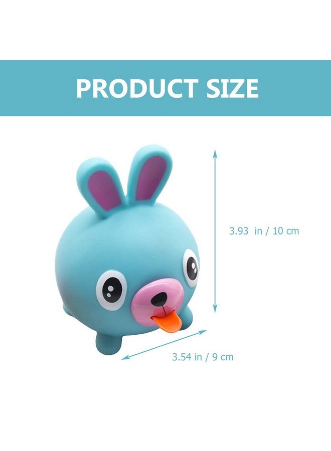 TOYANDONA Vent Decompression Stress Toys Dog Ball Gifts For Out Class Fidget Toystongue Talking Squeaky Latex With Screaming Adorable Tongue Blue Squeak Games Teenagers Sound Adults - Image 2
