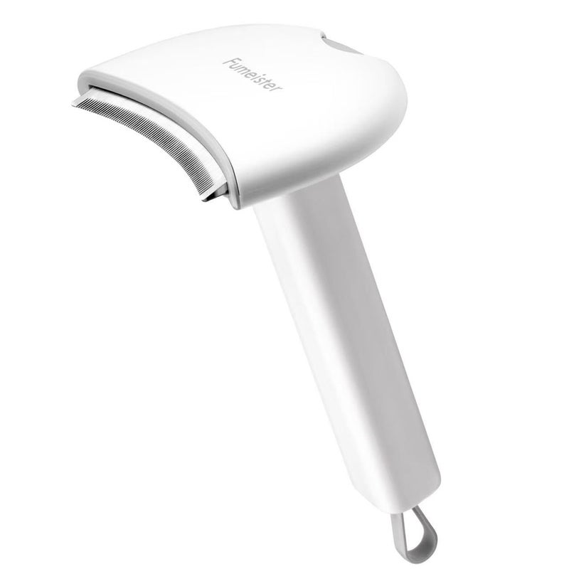 Fumeister Pet Undercoat Deshedding Tool for Dogs - Wide Curved Undercoat Brush for Effortless Pet Deshedding, Loose Hair Remover for Dogs & Cats (White) - Image 1