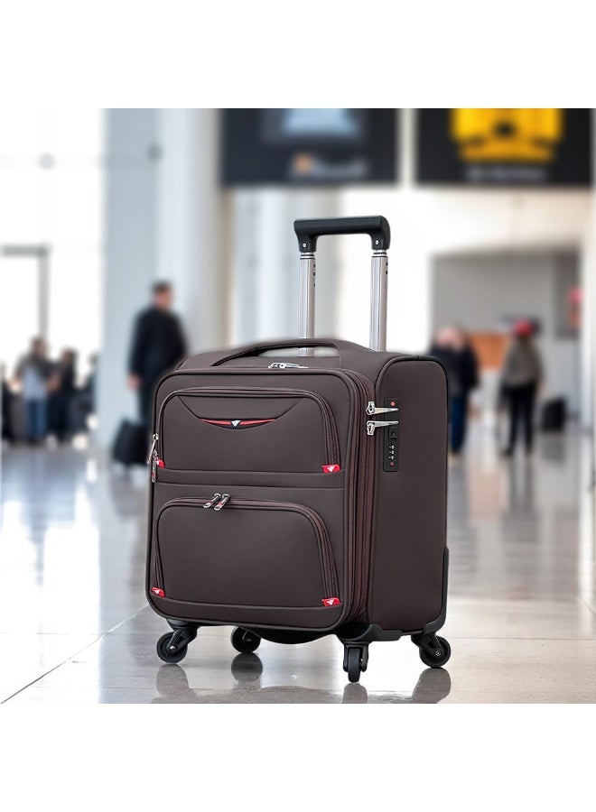 ZAAPPY Pilot Carry-On Cabin Luggage – 20 Inch Trolley Bag for 2-3 Days Business Trips, Lightweight Nylon Suitcase with 4 Spinner Wheels, 10 KG Capacity - Image 2