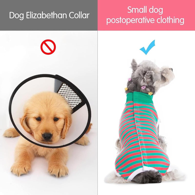 Coppthinktu Dog Surgery Recovery Suit for Dogs Cat Dog Onesie, Dog Recovery Suit Female for Small Medium, Pet Surgical Neuter Post-Surgery Suit E-Collar Alternative Anti Licking Abdominal Wounds - Image 5
