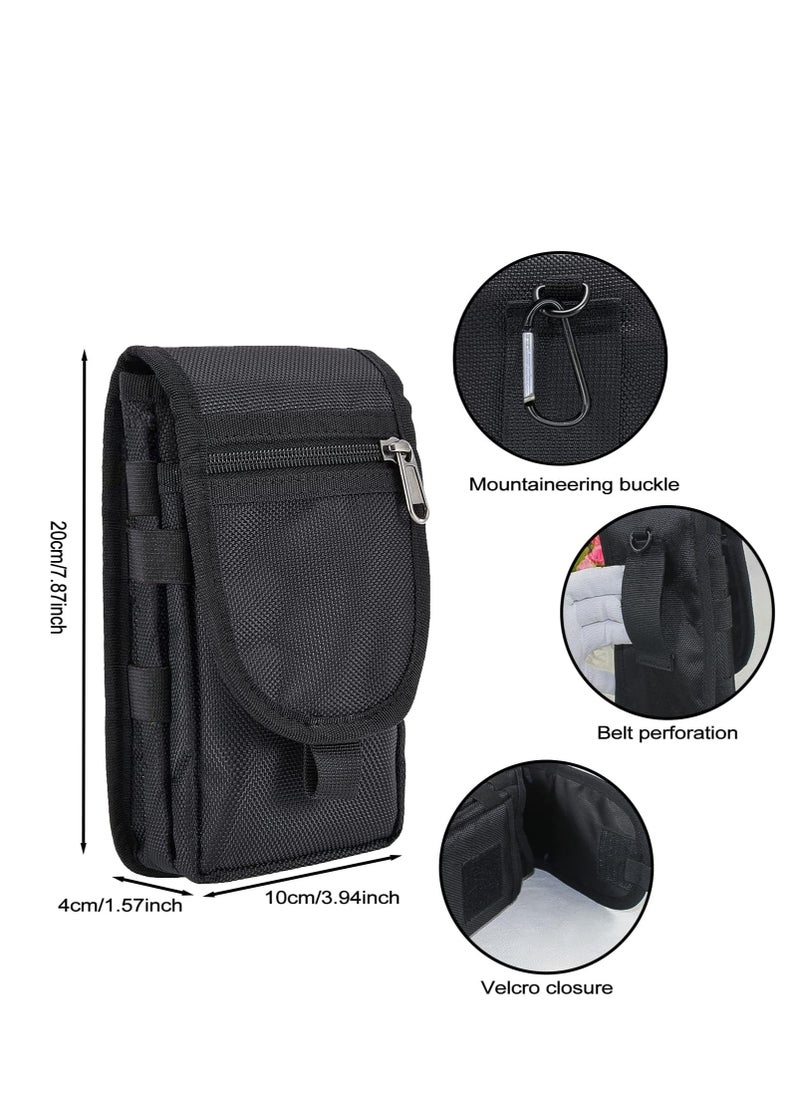 Excefore - Double Pocket Phone Holster Belt Phone Bag Multi Purpose Tool For Work Hiking Camping - Image 1