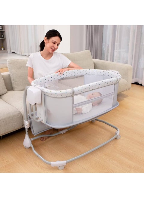 "Multi-Motion Baby Swing – 5 Adjustable Modes, Soft Cushioned Seat & Safety Harness for Newborns (0–9 Months)"