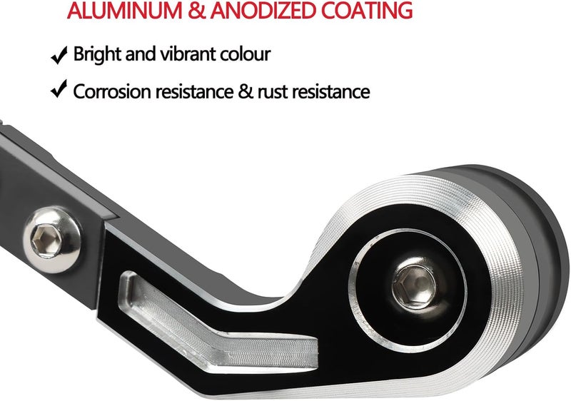HAONEL Brake Clutch Lever Guard for M1000RR S1000RR (2019-2025) - CNC Aluminum Motorcycle Handlebar Protector (Titanium) - Image 2