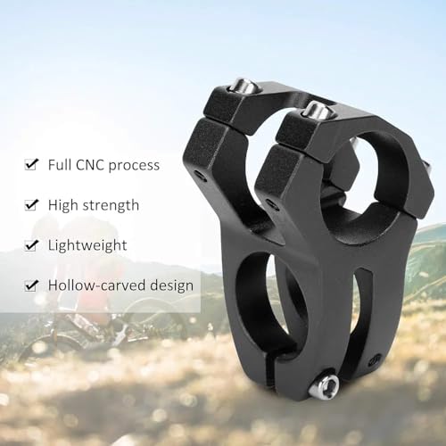FASTPED Bicycle Handle Stem 31.8mm with 31.8mm Aluminum Alloy MTB Handlebar Riser Bar for Mountain Bike 720/780MM (Black) Universal Motorcycle Handle for All Bikes (Black) - Enhance Control and Style - Image 3
