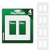 LUTRON لوحة حائط لوتрон كلارو 2 مجموعة ديكورات روكر بيضاء لامعة 4 عبوات CW2WH - Image 2