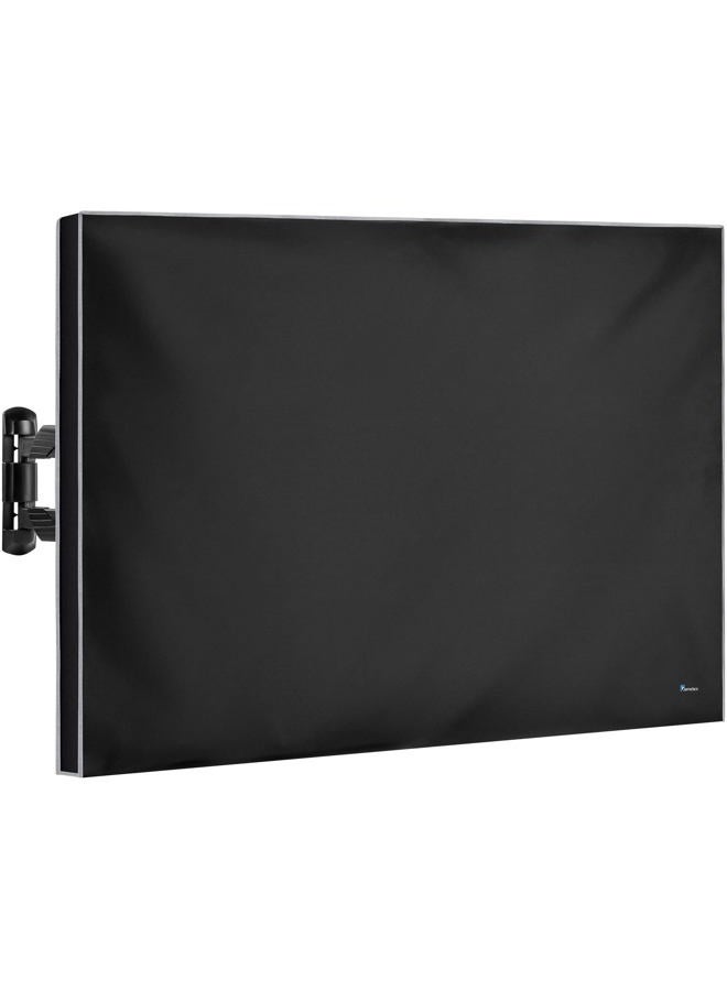 Garnetics Outdoor TV Cover 70"-75" inch - Universal Weatherproof Protector for Flat Screen TVs - Fits Most TV Mounts and Stands - Black - Image 1