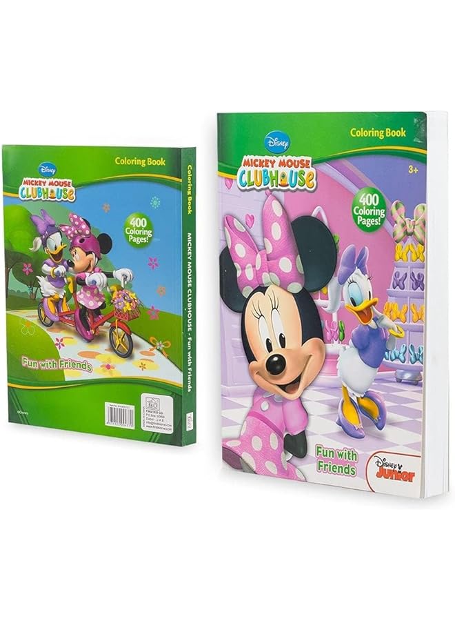 فيرست كيد كتاب تلوين ميكي ماوس كلوب هاوس مع الأصدقاء مكون من 400 صفحة - Image 1
