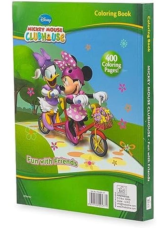 فيرست كيد كتاب تلوين ميكي ماوس كلوب هاوس مع الأصدقاء مكون من 400 صفحة - Image 3
