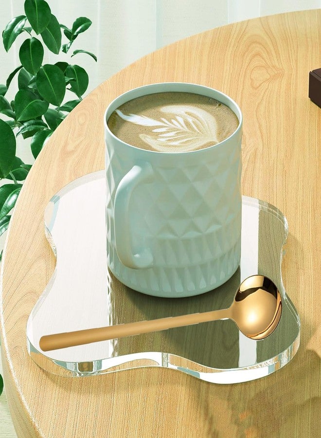 AURAADORN 4 PCS Coffee Spoons, 5.9 Inches Stainless Steel Long Handle Spoon for Dessert Ice Cream Sugar Tea Latte, Hot Chocolate Cake Stirring Spoons (4, gold) - Image 4