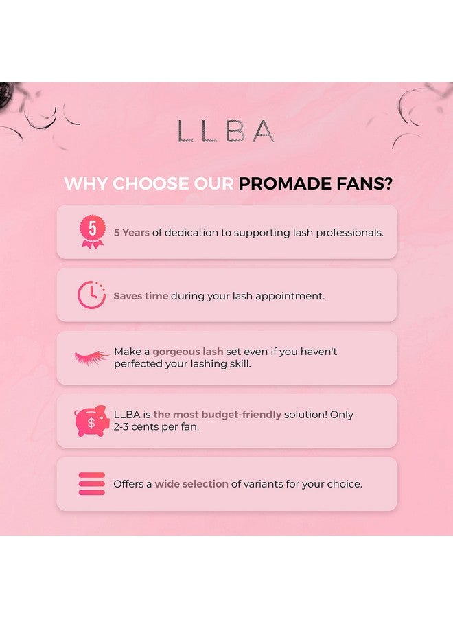 إل إل بي ايه رموش كثيفة مصنوعة يدويًا من بروميد، اختيارات متعددة من ثلاثية الأبعاد إلى 16D C C C D Dd LM تجعيد سمك 0.03 ~ 0.1 مم 8 20 مم طول طويل الأمد وسهل الاستخدام (18D0.03 سم مكعب 13 مم) - Image 4