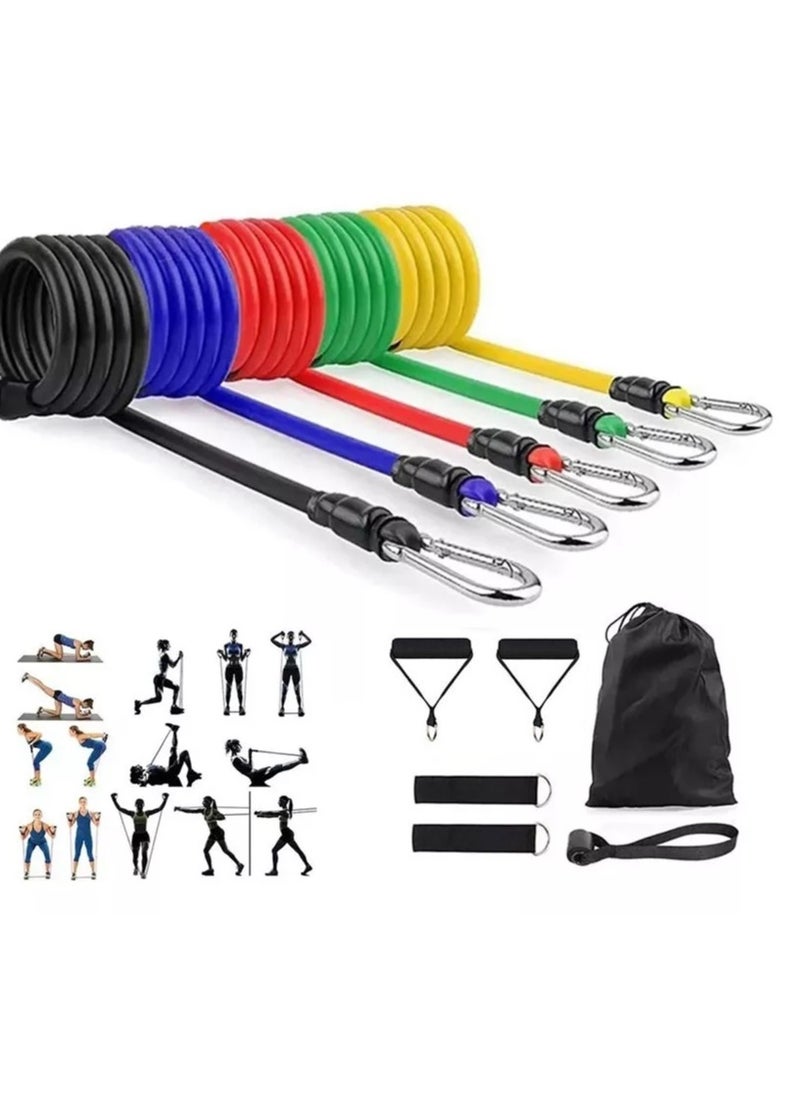 Gonice - 11 Pieces Elastic Resistance Bands Exercise Kit - Image 1