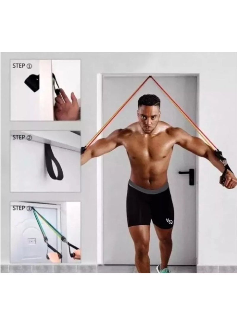 Gonice - 11 Pieces Elastic Resistance Bands Exercise Kit - Image 1