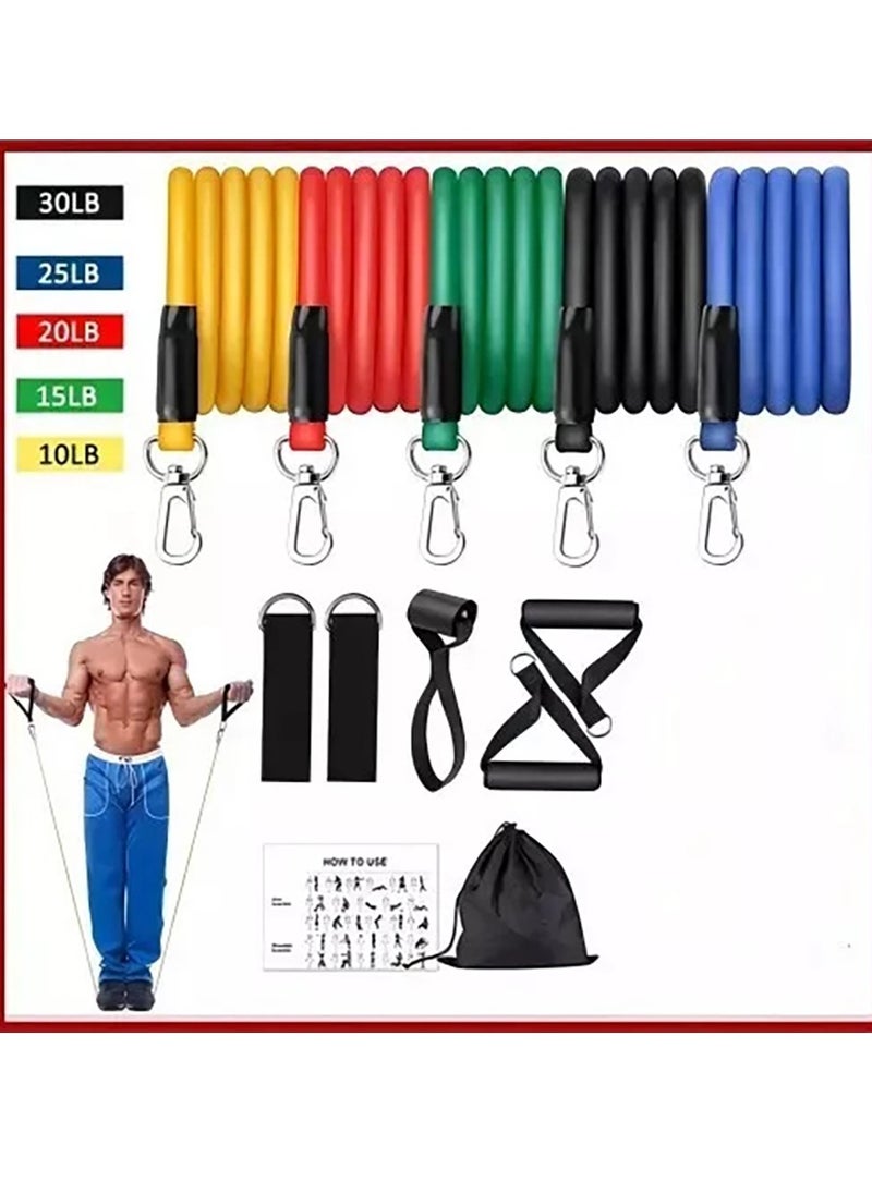 Gonice - 11 Pieces Elastic Resistance Bands Exercise Kit - Image 1