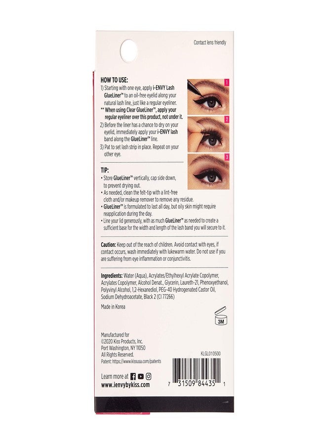 i.Envy i-ENVY 2 in 1 Lash Glue Liner, Eyelash Adhesive & Eyeliner in One (0.02 Oz), Quick Precise Application, Fast Drying Matte Finish, Strong Hold for Lash Cluster, Strip Lash Extension (Black) - Image 2