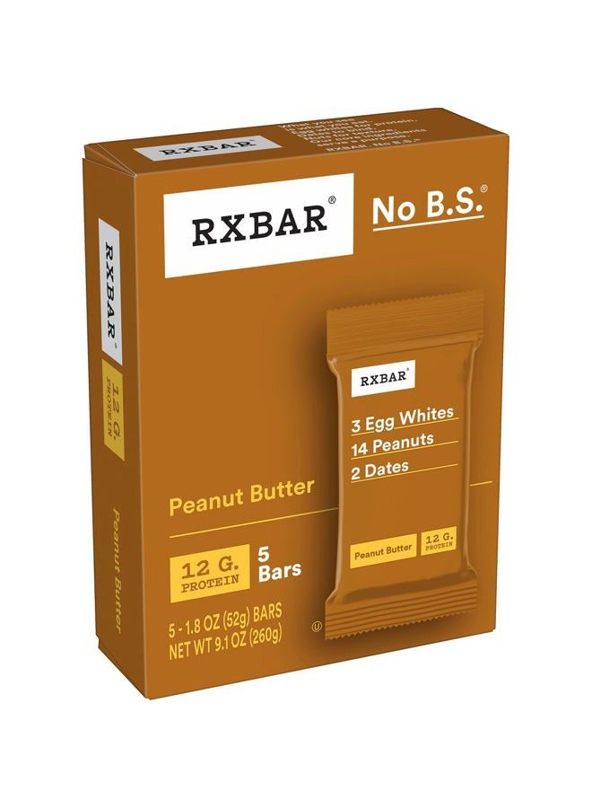 RXBAR Protein Bars, 12g Protein, Gluten Free Snacks, Peanut Butter (6 Boxes, 30 Bars) - Image 5