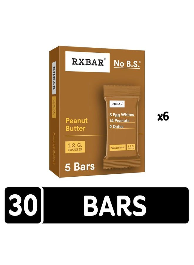 RXBAR Protein Bars, 12g Protein, Gluten Free Snacks, Peanut Butter (6 Boxes, 30 Bars) - Image 3