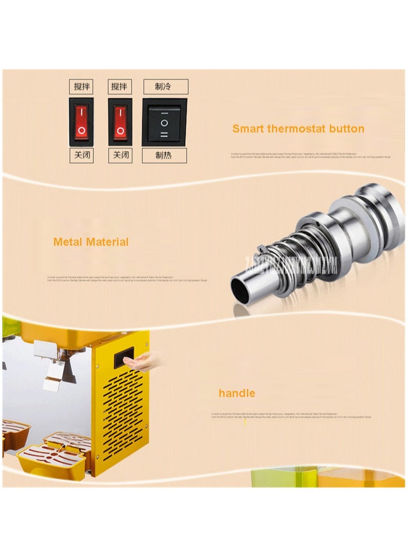 Automatic Beverage Machine, Dual-Cylinder  Cold Juice Machine, Mixing Milk Tea Machine, Self-Service Cold Ice Tea Juice Machine, Stainless Steel with Thermostat,2, cold  - Image 4