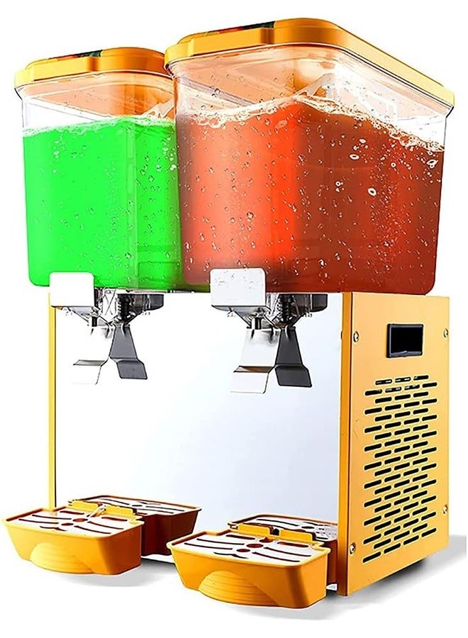 Automatic Beverage Machine, Dual-Cylinder  Cold Juice Machine, Mixing Milk Tea Machine, Self-Service Cold Ice Tea Juice Machine, Stainless Steel with Thermostat,2, cold  - Image 1