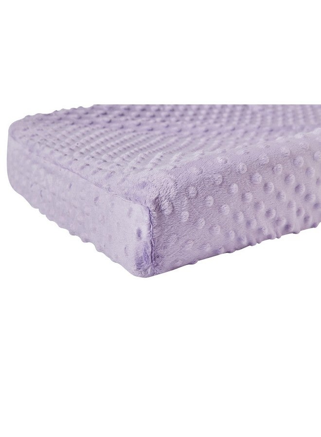 DONOMILO Changing Pad Cover Super Soft Dots Skin-Friendly Breathable Wipeable Changing Table Sheets for Baby Boy and Baby Girl (Lavender) - Image 3