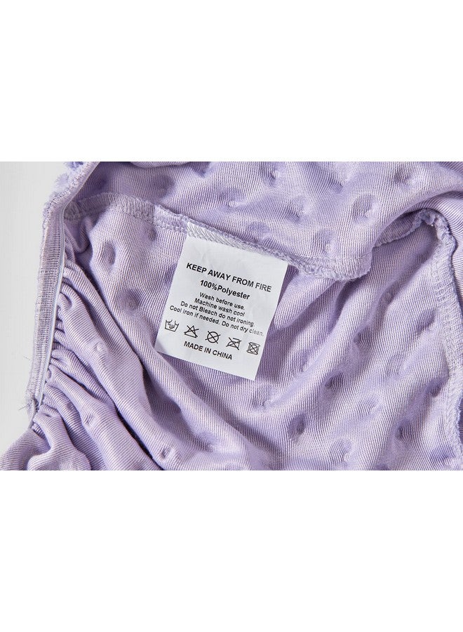 DONOMILO Changing Pad Cover Super Soft Dots Skin-Friendly Breathable Wipeable Changing Table Sheets for Baby Boy and Baby Girl (Lavender) - Image 5