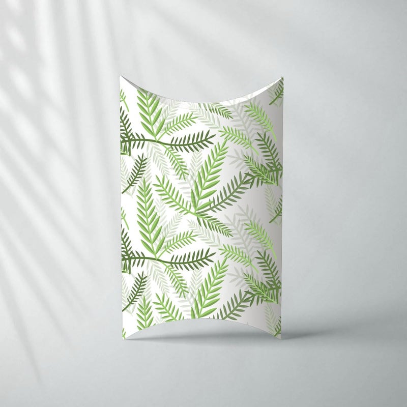 mudrit Pillow Paper Boxes - Set of 50 with Jute Twine | Decorative Folding Paper Gift Boxes for Gifting Chocolates, Dryfruits, and Candies | Size 5.5" x 3.5" (Green) - Image 5