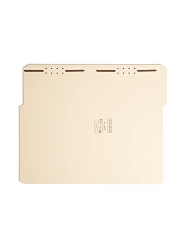 Smead Heavy-Duty Fastener File Folder, 2 Fasteners, 1/3-Cut Tab, Legal Size, Manila, 50 per Box (19600) - Image 2