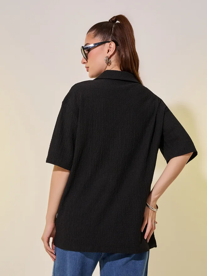 Take Two Take Two Polo Neck Solid Short Sleeve T-Shirt