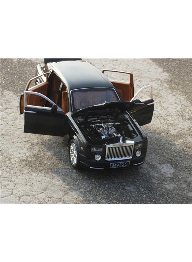 زد اكس زد Rolls Royce Phantom Metal Toy Car Realistic Detailing Unique Design Durable Black 6.3x15x4cm - Image 4