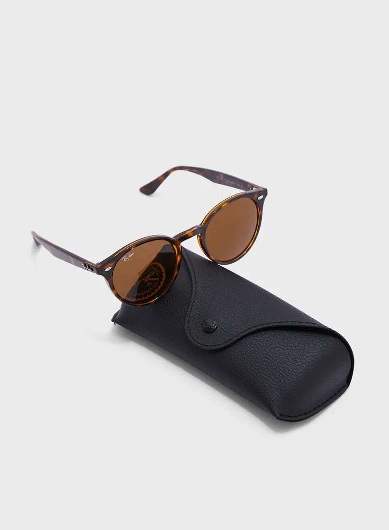 Ray-Ban 0Rb2180 Round Sunglasses