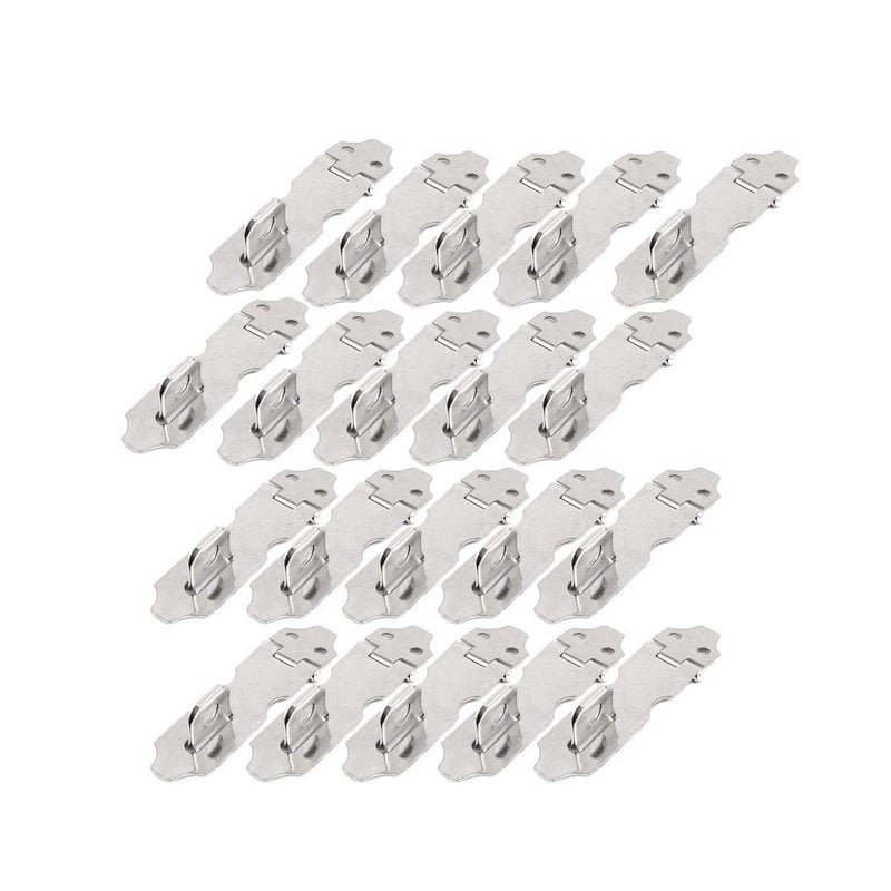 XMHF Stainless Steel Padlock Hasp Gate Lock Door Clasp Drawer Latch 20 Sets - Image 1