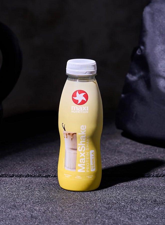 Maxi Nutrition MaxShake Protein Milk Shake Vanilla Flavour| With 25g Of High Protein | Lactose Free | No Added Sugar | No Artificial Colour & Flavour 330ml - Image 4