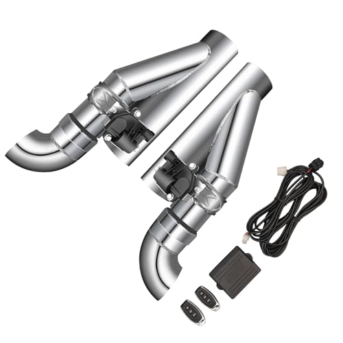 Peastorm Electric Exhaust Cutout 2 Inch with Elbow Muffler Valvetronic Exhaust Valve Kit 1 Controller 1 Valve