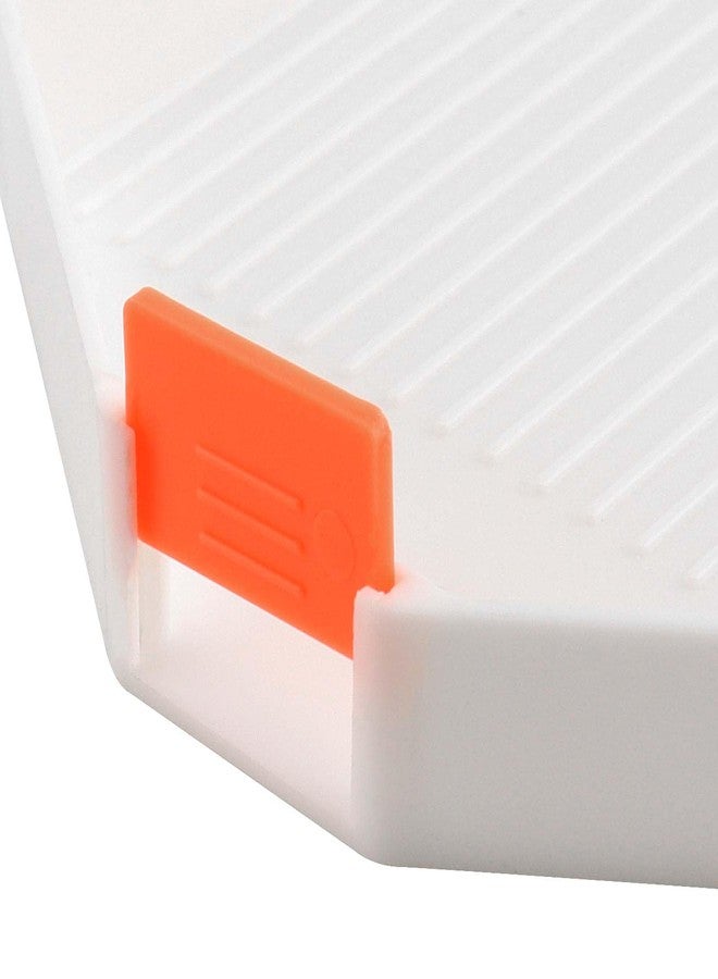 SINJEUN 20 Pcs White Diamond Trays Painting with Funnel Insert, Large Plastic Rhinestone Bead Sorting Trays, Diamond Art Cross Stitch Nail Art Dotting Tool for DIY - Image 3