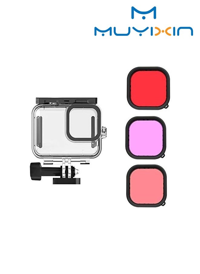 Muyixin For GoPro Hero 9 Underwater Waterproof Case For Go Pro 9 -Black - Image 1