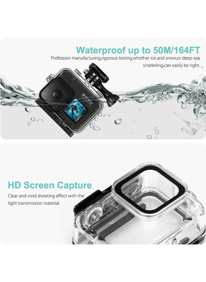 Muyixin For GoPro Hero 9 Underwater Waterproof Case For Go Pro 9 -Black - Image 5