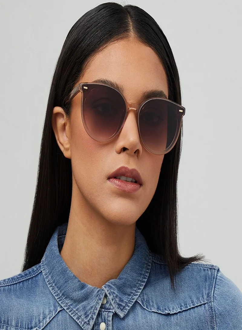 30Sundays Hera Round Full Rim Sunglasses - Lens Size:64 mm