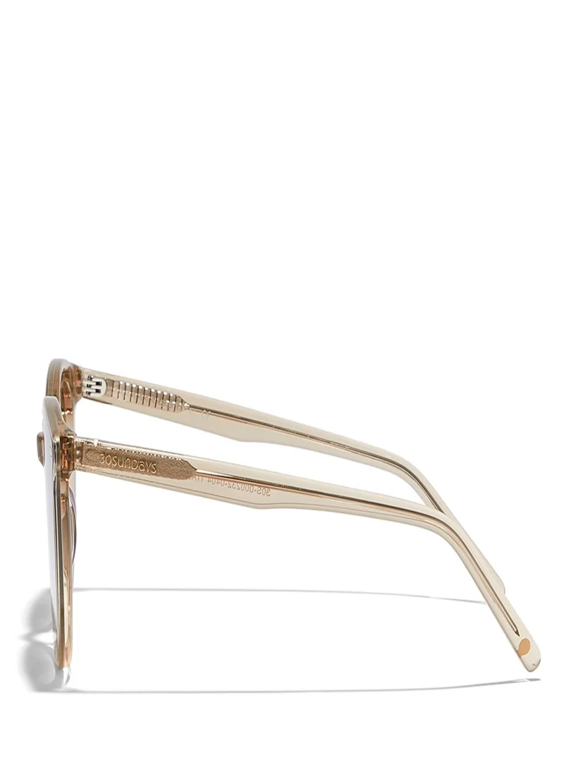 30Sundays Hera Round Full Rim Sunglasses - Lens Size:64 mm