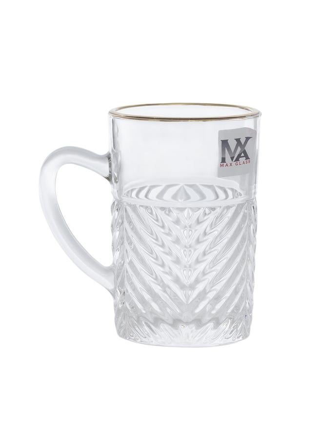 Alsaif Teapot Set Gold Line 6 Pieces Clear - Image 2