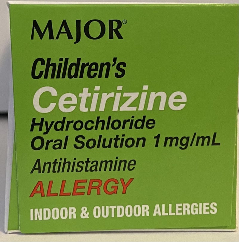 MAJOR Childrens CETIRIZINE Hydrochloride Oral Solution 1MGML Allergy ANTIHISTAMINE - Image 2