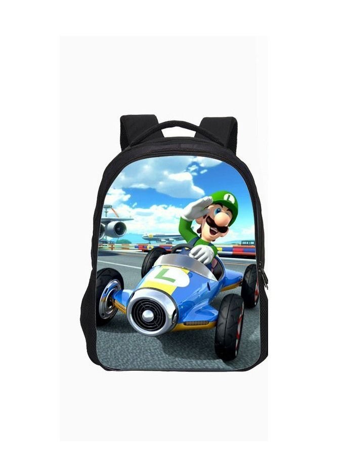 Generic - 3 pcs/Set Super Mario Luigi 16 inch School Bag for Boys Girls Super Mario Kids Backpack Child Crossbody Satchel Pencil Case Children - Image 1