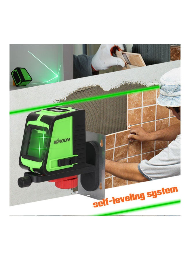 2-Lines Multifunctional Laser Level Tool Green/Black - Image 4
