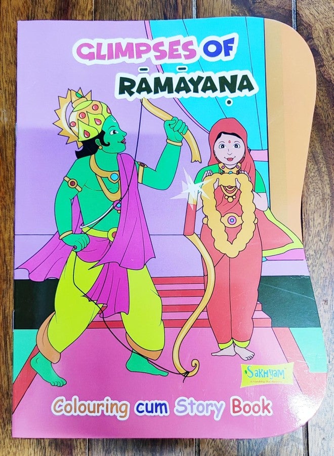 Devine Vrindavan Colouring Books for Kids Spiritual Learning from Iskcon Temple || Krishna Stories || Spiritual Knowledge || Vaishnva Stories from ISKCON (Glimpses of Ramayana) - Image 1