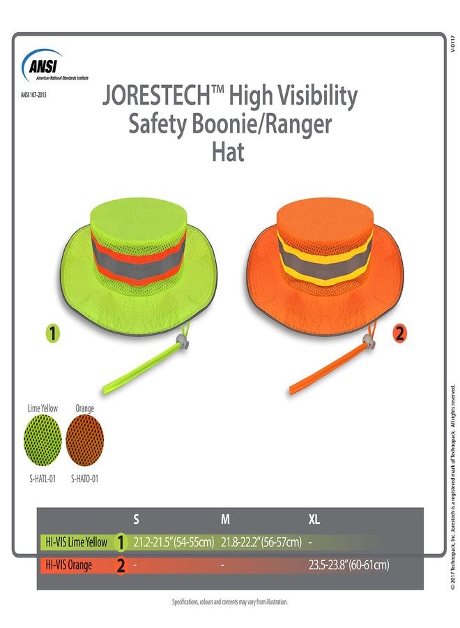 JORESTECH Safety Boonie Hat Reflective High Visibility Orange (One Size Fits All) - Image 5
