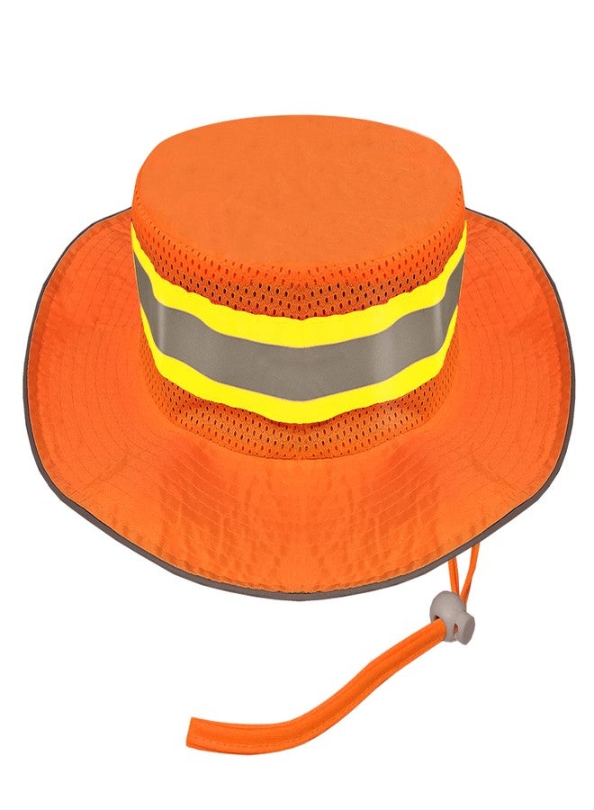 JORESTECH Safety Boonie Hat Reflective High Visibility Orange (One Size Fits All) - Image 1
