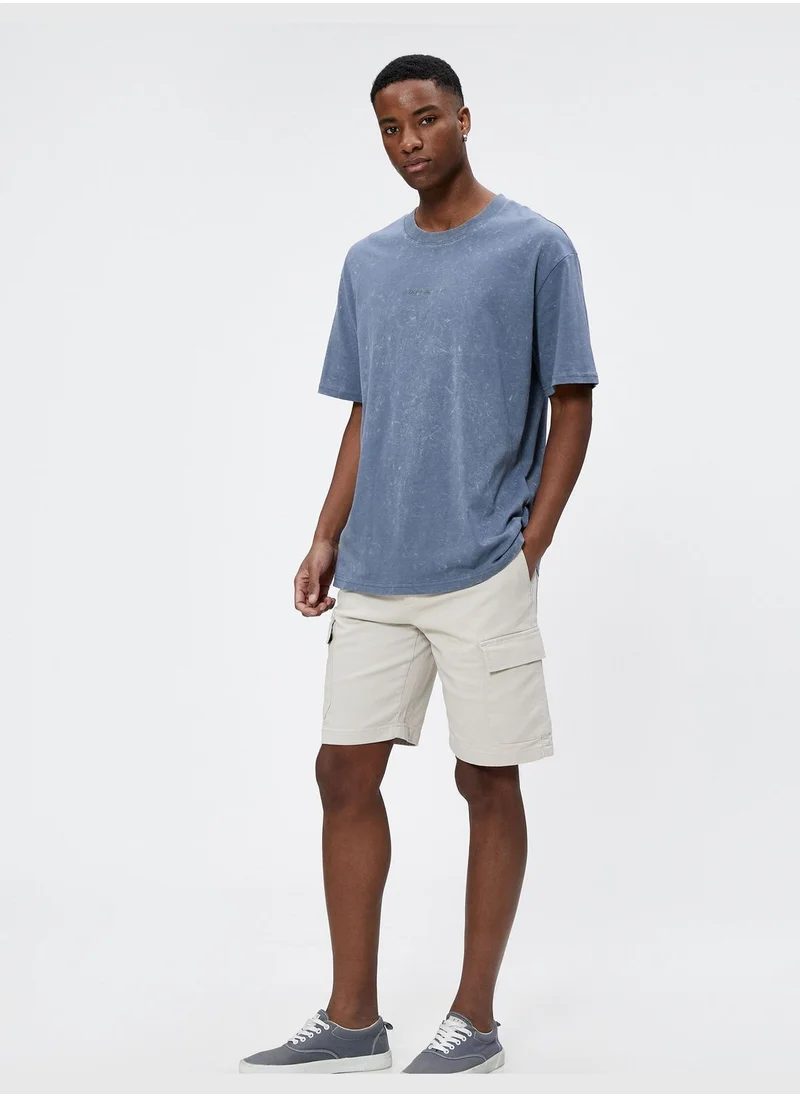 كوتون Basic Cargo Shorts Drawstring Pocket Detailed Cotton