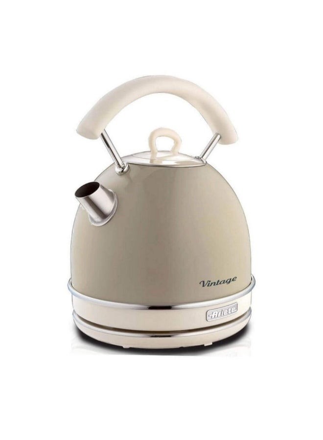 أريتي 2000W Vintage Electric Kettle Beige 1.7 Liter 00C287703ARAS 1.7 L 2000 W 00C287703ARAS beige - Image 1