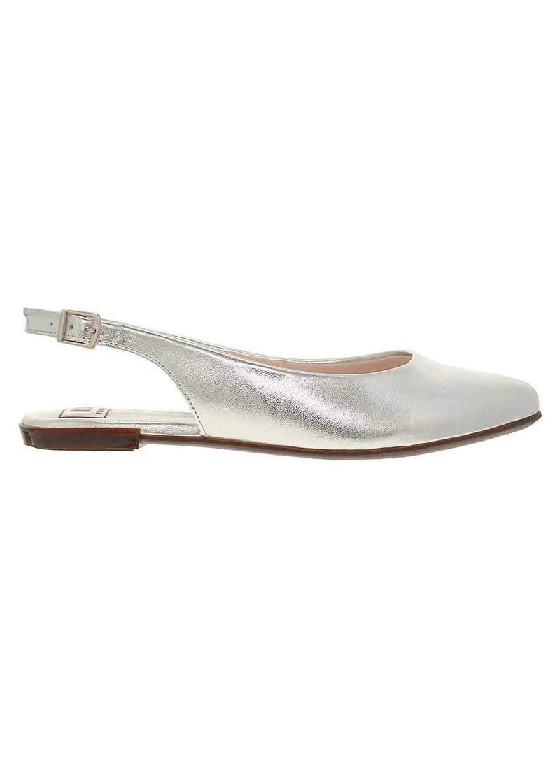 MOLECA Moleca Ladies Sandals With Back Strap Silver | Made In Brazil