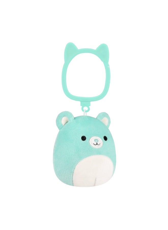 Squishmallows Clip-On Belinda the Teal Bear - Image 2