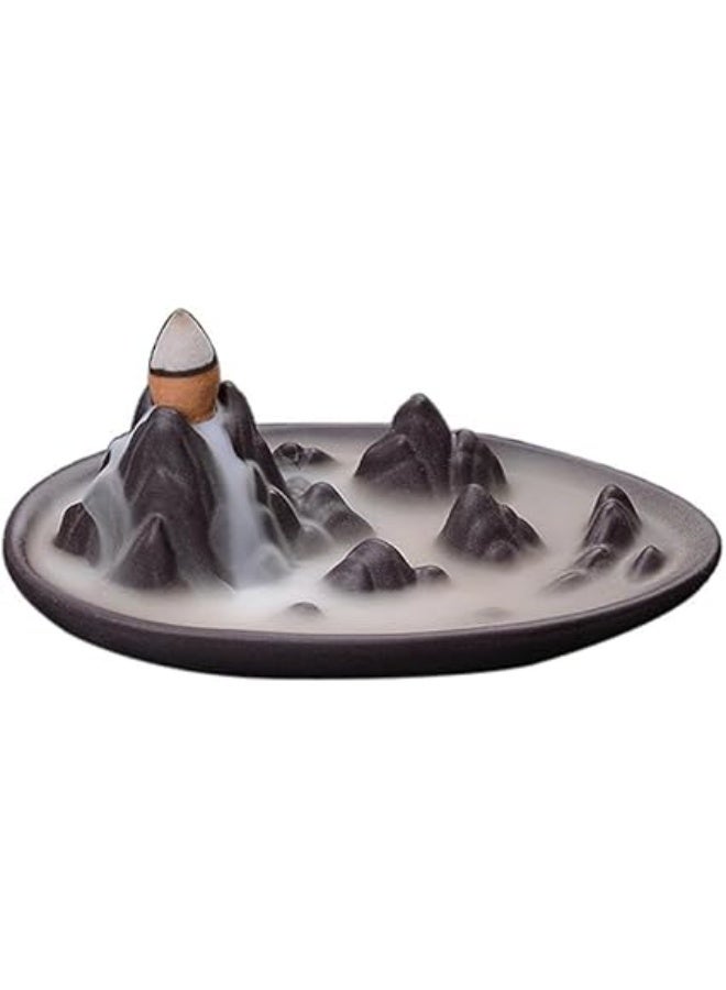 Ornaments Incense Burner, Ceramic Backflow Censer, Backflow Aromatherapy Incense Censer Holder for Home Reading Room Ornaments - Image 1